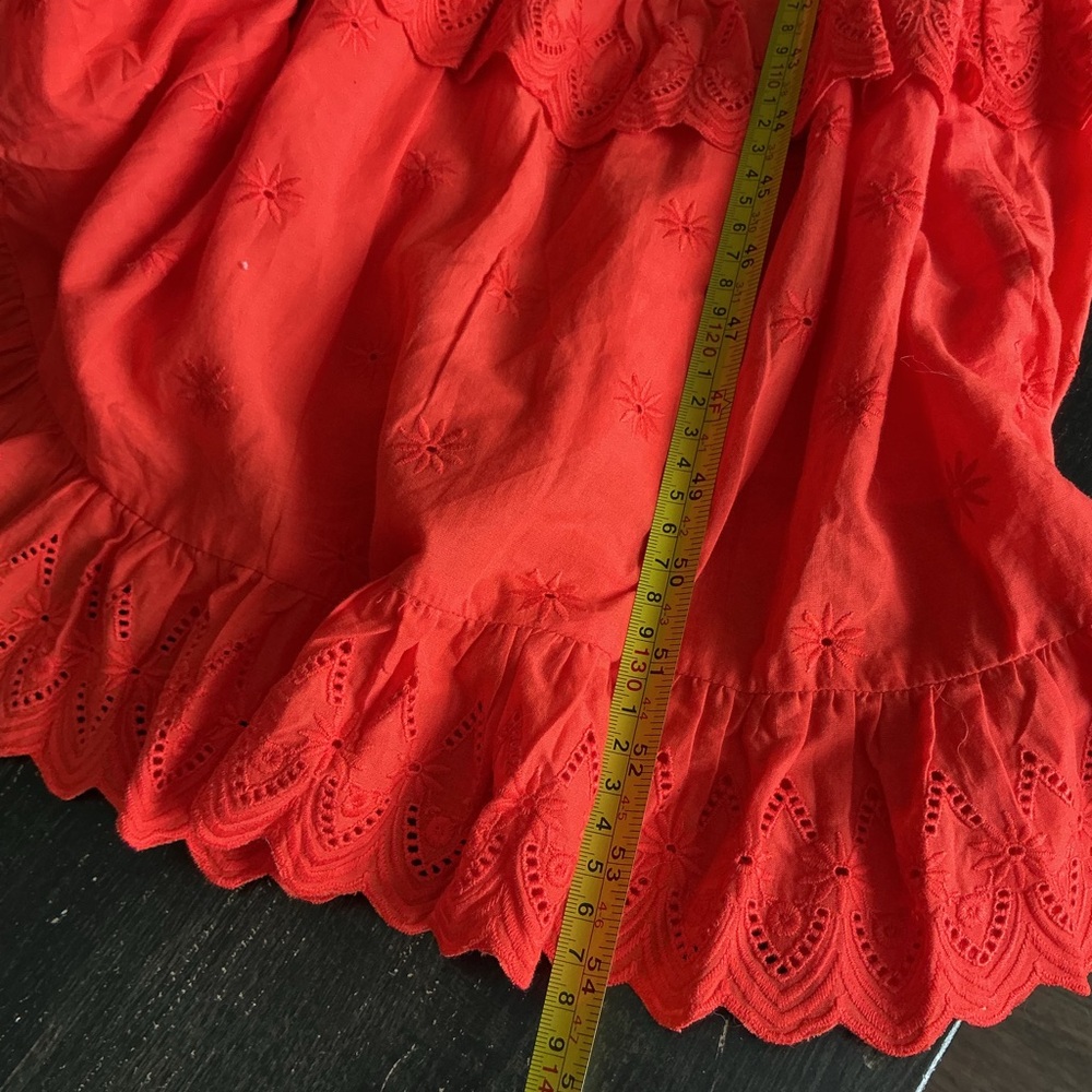 Boden Orange Sleeveless V-Neck Tiered Maxi Dress 100% cotton Size 6 - Picture 11 of 11